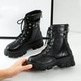 thumbnail image 6 of AXXD Low-Heeled Mid-Calf Boots, Ladies Fall&Winter Outdoor Hiking Shoes Women Hiking & Hunting Boots Mid-Calf Fall Boots For Women 2024 Medium Boots For Clearence, 6 of 8