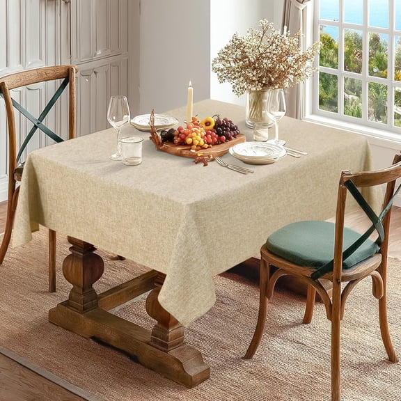 Table Cloth, Wrinkle and Stain Resistant Tablecloth, for Dining, Party, Birthday, Wedding Decorative