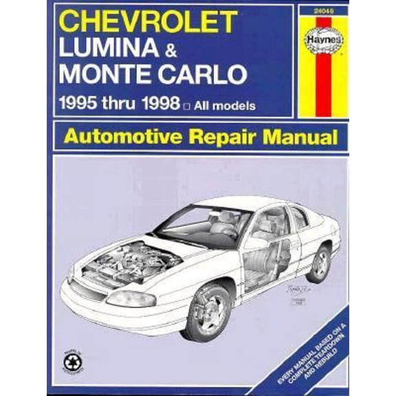 Pre-Owned Chevrolet Lumina & Monte Carlo Automotive Repair Manual (Haynes Automotive Repair Manual Series) (Paperback) 1563922924 9781563922923