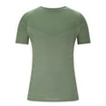 thumbnail image 4 of pstuiky Camisa de manga corta para hombre, Camiseta deportiva informal de manga corta con cuello redondo y color liso para hombre camisas casuales para hombre xxl, 4 of 6