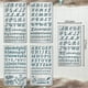 thumbnail image 2 of 4 plantillas metálicas de 4 x 7 pulgadas con números y letras, plantilla de acero de 4 estilos, 2 of 9