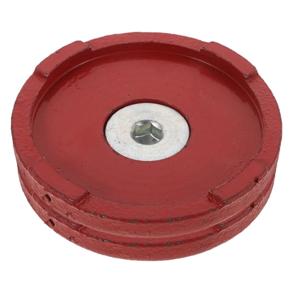 Raindrops 2-Pack Heavy Duty Rubber Trailer Jack Wheel Blocks with Stabilizer Casters for RVs, Campers, and Camping Trailers