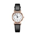 thumbnail image 2 of Resicozy Women Watches Dress Round Dial Quartz Date Classic Leather Strap Female Wrist Watch Black White, 2 of 3