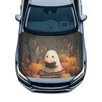 Uorisanigo Car Hood Cover Protective Ghost Print Hood Covers for Cars 59.05"x39.37" (150x100cm), Women Men Automotive Exterior Accessories for Cars, SUVs, or Pickup Trucks