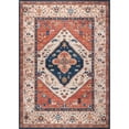 thumbnail image 2 of nuLOOM Carolyn Machine Washable Tribal Motif Area Rug, 2' x 3', Rust, 2 of 2