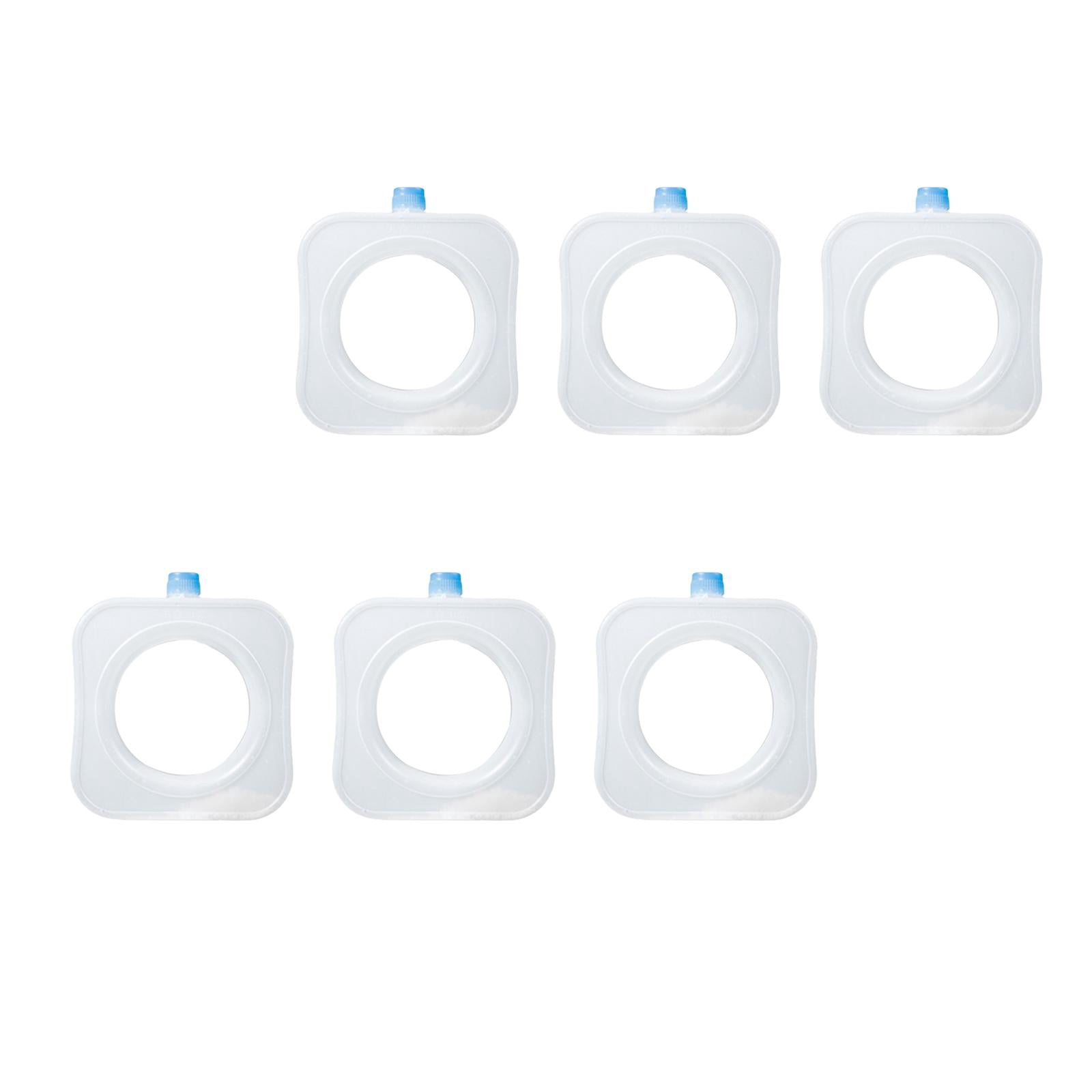 harayaa 6 Pieces Freezer Packs Cooling Elements Travel Ice Freezer Blocks for Picnic 13.5cmx11.5cmx4cm