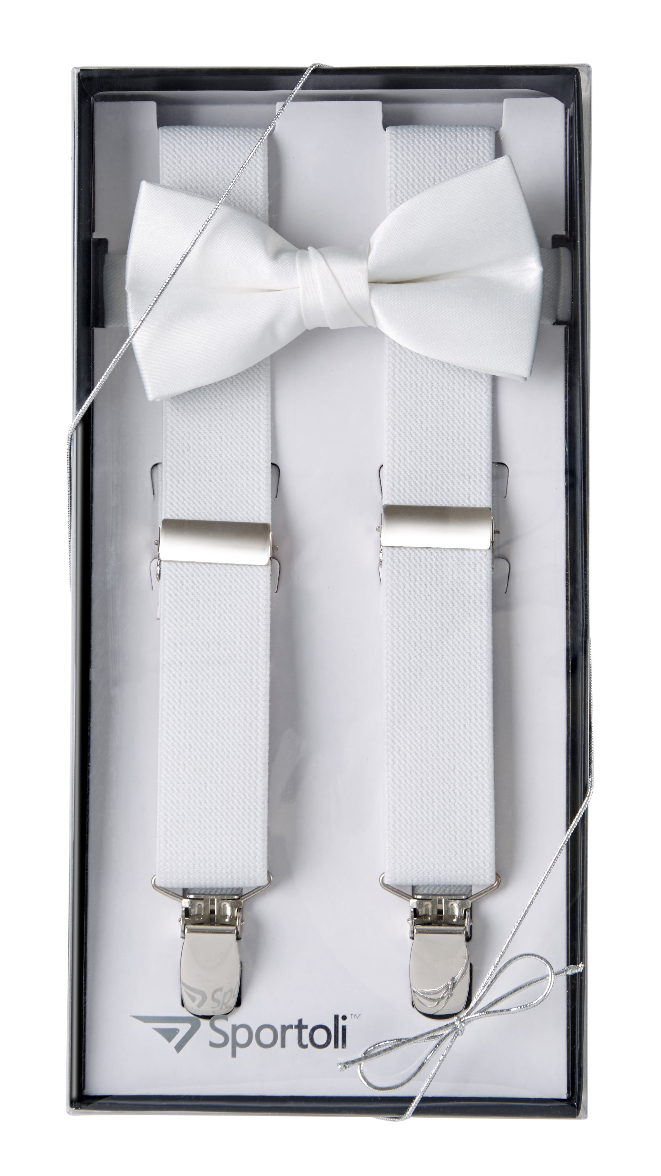 Cute Kid Boys Adjustable Clip on Matching Bowtie Suspenders Set School Halloween