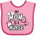 thumbnail image 3 of Inktastic My Mom is a Nurse Boys or Girls Baby Bib, 3 of 4
