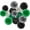 Dark Green Black Silver, variant on NestE-Purple White-Gold Party-Decorations Paper Flowers Lanterns - 15PCS Graduation Lavender Tissue Pom Poms Streamers,Wedding Birthday Bachelorette Baby Shower Classroom Hanging Supplies Decor