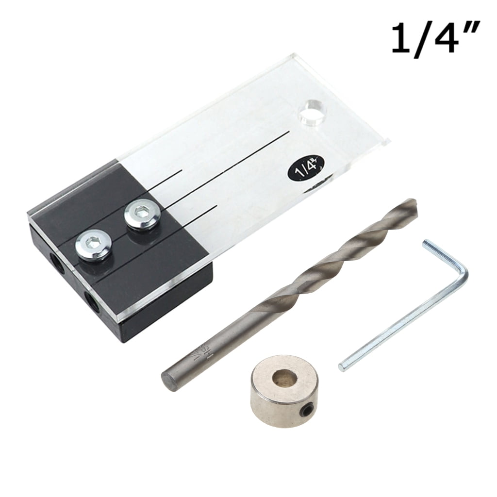 Woodworking Hole Locator and Drill GuideKit Pocket Hole Jig with Acrylic Faces for Quick and Accurate Drilling DIY Carpe
