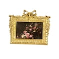 thumbnail image 1 of veasfak Aureate Photo Frame Picture Holder Wall Mounting Home Decor Ornate Rectangle Bow, 1 of 8