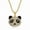 Gold Color, variant on New 14K Yellow Gold Zircon Gold Panda Pendant Cartoon Male and Female Couples Hip Hop Necklace Gift Accessories Jewelry