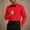 #0166-Red, variant on Men's Formal Tuxedo Shirt Pleated Front Long Sleeve Solid Color Dress Shirt For Wedding Party White M Gift