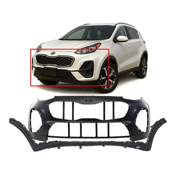 DCP Front Bumper Cover Kit For 2020-2022 Kia Sportage FWD KI1000206 KI1015120