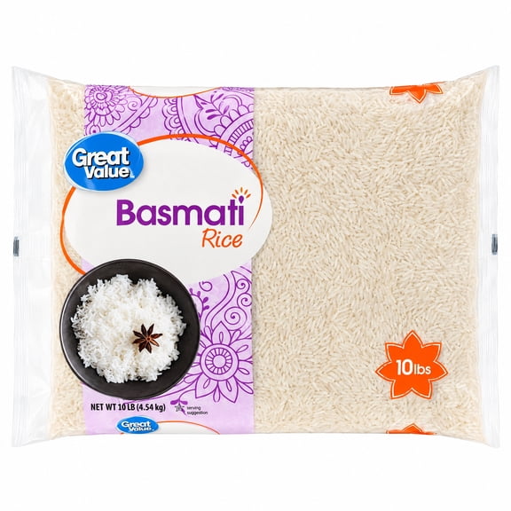 Great Value Basmati Rice, 10 lb
