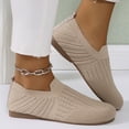 thumbnail image 4 of Willtoo Women's Flats Slip On Go Walk Shoes for Women Comfortable Walking Sneakers Knit Low Wedge Dressy Ballet Shoes, 4 of 6