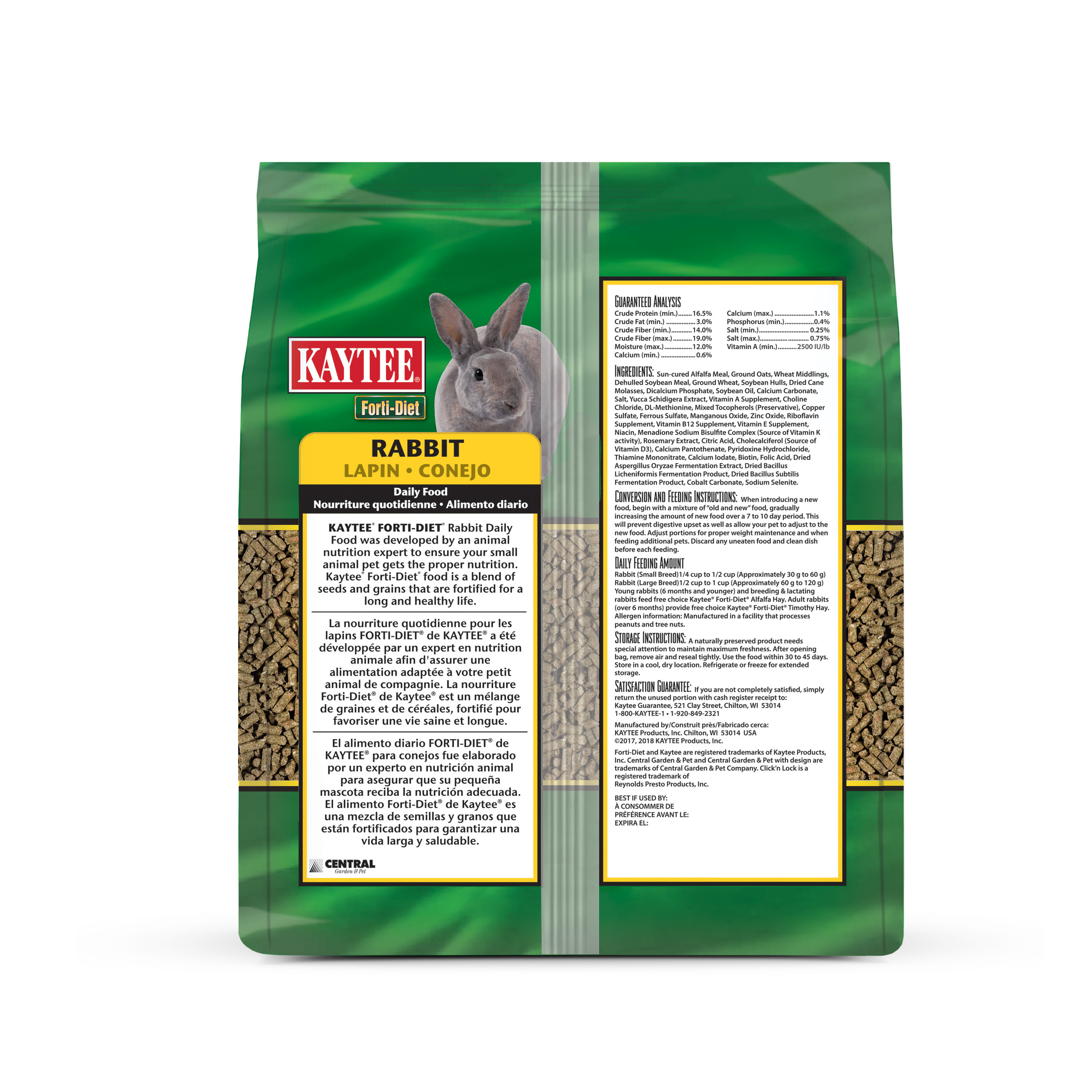 Kaytee Forti-Diet Rabbit Food, 5 Pounds photo 6