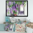thumbnail image 3 of Designart 'Purple Wisteria Blossom' Traditional Framed Art Print, 3 of 4