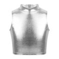thumbnail image 1 of Camiseta sin mangas corta Yuyangstore para Mujer Plata, 1 of 8