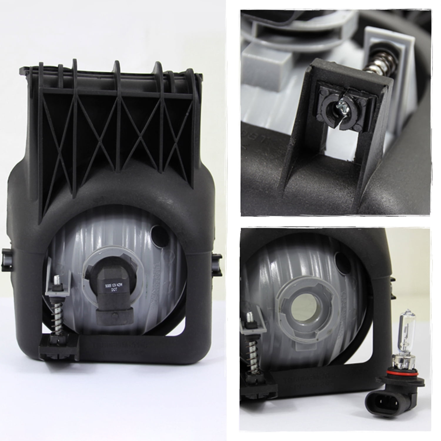 AKKON - For GMC Sierra Pickup Truck Bumper Driving Clear Fog Lights Driver/Passenger Lamps with Switch/Bulbs