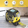 thumbnail image 3 of SURJDE Measurin Sight 3-in-1 Infrared Laser Tape Measuring, Laser Tape Measure, 3 in 1 Digital Distance Meters with LED Display, Single/Continuous, Level, Area Pythagorean Measurement (40M), 3 of 7