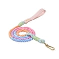 thumbnail image 1 of Dog Rope with Soft Leather Handle Thick Dog Lead Leash for Large Medium Small Dogs (Macaron, 150cm*1.2cm), 1 of 7