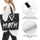 thumbnail image 3 of Disketp I love Math Bolsa Tote Estampada para Mujer, Bolso de Hombro y de Mano para Compras y Viajes, 3 of 8