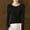 Black, variant on Buigttklop Women'S Knit Pullover Sweater Slim Fit Long Sleeve Crewneck Lightweight Casual Basic Soft Solid Color Knitted Top