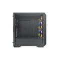 thumbnail image 2 of Montech E-ATX Mid Tower Computer Case with ARGB Fans, Black, 2 of 6