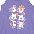 thumbnail image 2 of Instant Message - Summer Flowers - Toddler & Youth Girls A-line Dress, 2 of 5