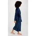 thumbnail image 4 of Eberjey Women's Chalet The Plush Robe, Navy, Blue, S, 4 of 6