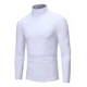 thumbnail image 5 of A Camisa De Fondo Simple Cuello Tortuga Manga Larga Hombres, 5 of 8