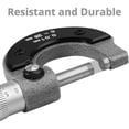 thumbnail image 3 of Precise Outside Micrometer Caliper Outside Diameter Measuring Tool 0-25mm Micrometer 0.01mm Graduation for Auto Repair and Automotive,, 3 of 5