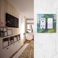 thumbnail image 5 of Yayeee Rocker Switch Wall Plate 1-Gang 4.6"x2.9" Home Decorative Outlet Cover, Blue Mountain, 5 of 6
