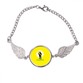 thumbnail image 1 of Mantener el mundo en paz Pulsera pulsera pulsera alas de ángel pulsera, 1 of 3
