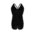 thumbnail image 7 of Xdegoge Women's Swim Romper with V-Neck and Shorts, Tummy Control, Pockets, Halter Neckline, One Piece Swimwear for Beach, Vacation, Resort Wear, 7 of 7