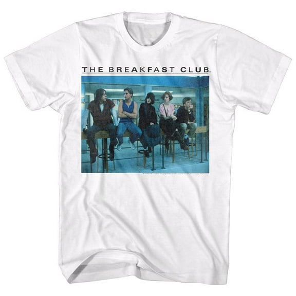 Breakfast Club Posted Up White Adult T-Shirt 5Xl