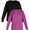 Black Soot/Heliotrope Bloom, variant on Time and Tru Women's Crewneck Sweatshirt with High-Low Hem, Sizes XS -4X