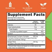 Qunol Turmeric and Ginger Gummies, Gummy with 500mg Turmeric + 50mg Ginger, For Joint Support Supplement, Ultra High Absorption Tumeric and Ginger
