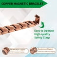thumbnail image 5 of Wollet Cross  Copper Magnetic Bracelets for Men, Christian Copper Jewelry Gift for Dad, Husband, 5 of 9