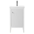thumbnail image 2 of Vanity Art 20" Bathroom Vanity Cabinet with Ceramic Undermount Sink, Freestanding Storage Cabinet with Ceramic Top, and Removable Shelve, 2 of 6