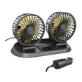 thumbnail image 4 of Ventilador de refrigeración para coche genérico de 12/24 V, doble cabezal, potente, silencioso, giratorio, aire portátil Estándar, 4 of 8