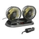thumbnail image 4 of Ventilador de refrigeración para coche genérico de 12/24 V, doble cabezal, potente, silencioso, giratorio, aire portátil Estándar, 4 of 8