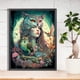thumbnail image 2 of 5D bricolaje taladro redondo completo diamante pintura mujeres Kit decoración del hogar arte artesanía FLhrweasw Nuevo, 2 of 9
