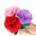 thumbnail image 7 of Wovilon Artificial Flowers 5Pcs Carnation Bouquet Diy Art Craft Kits Mother'S Day Simulation Flower Decor, 7 of 7