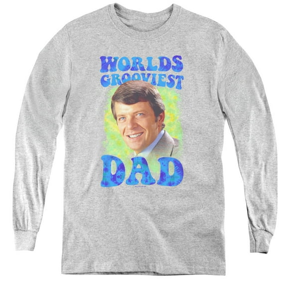 Brady Bunch - Worlds Grooviest - Youth Long Sleeve Shirt - Small