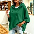thumbnail image 7 of MOONDU Women's Short Sleeve Hoodie Hooded Sweatshirt Drawstring Pullover Solid Color Loose Fit Casual Summer Top for Gym Yoga Everyday Wear 8 Colors S-XXL, 7 of 7