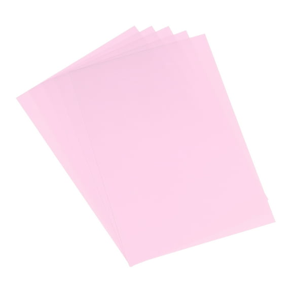 5 Pcs Shrink Plastic Sheets, 8x12 Inch Shrink Films Paper, Light Pink