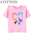 thumbnail image 3 of Camiseta de algodón de manga corta con cuello redondo para niños y niñas, ropa informal de dibujos animados de Elemental Disney Anime, para verano, 3 of 5
