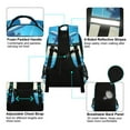 thumbnail image 4 of ALAZA Airplanes Flying Backpack Elementary School Bag Bookbag Travel Rucksack, 4 of 7